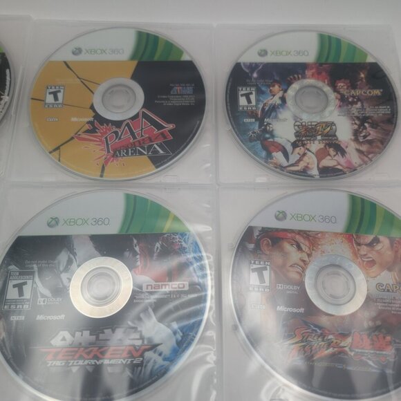 Lot of 8 xbox 360 fighting games bundle: MK, Tekken, Street Fighter, P4A, etc. - Picture 2 of 4